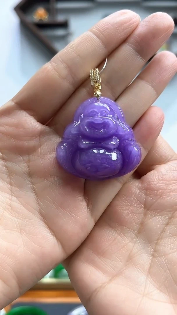 砖雕a20 设计款紫罗兰佛公吊坠