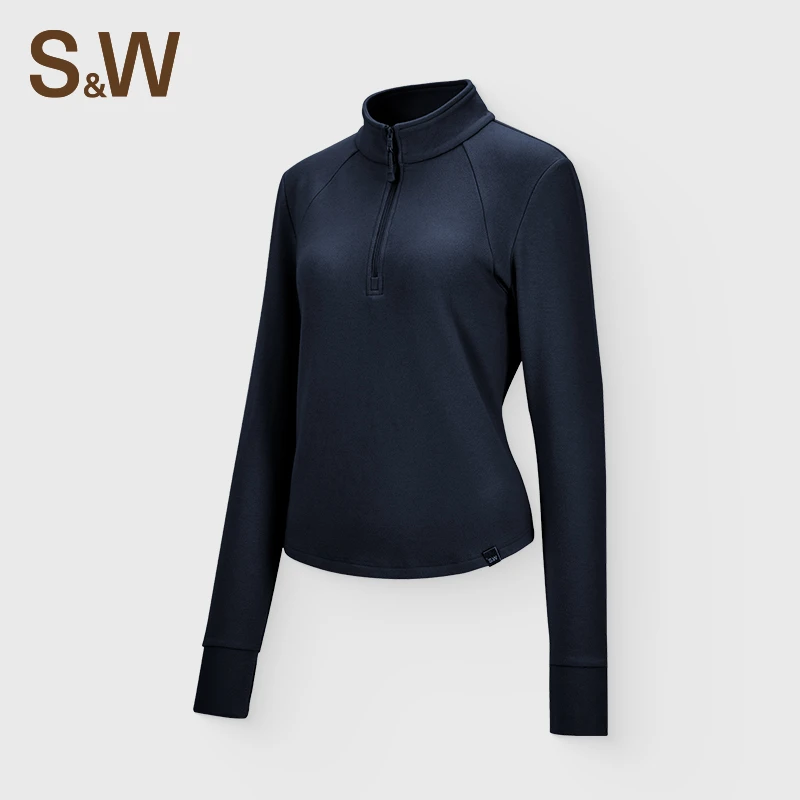 【百城万象】SW速惟立领健身长袖户外运动休闲防风保暖女款外 4241