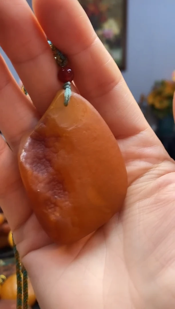 琥珀颈饰未镶嵌挂件