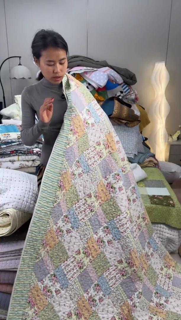 棉纯棉150*200百家被