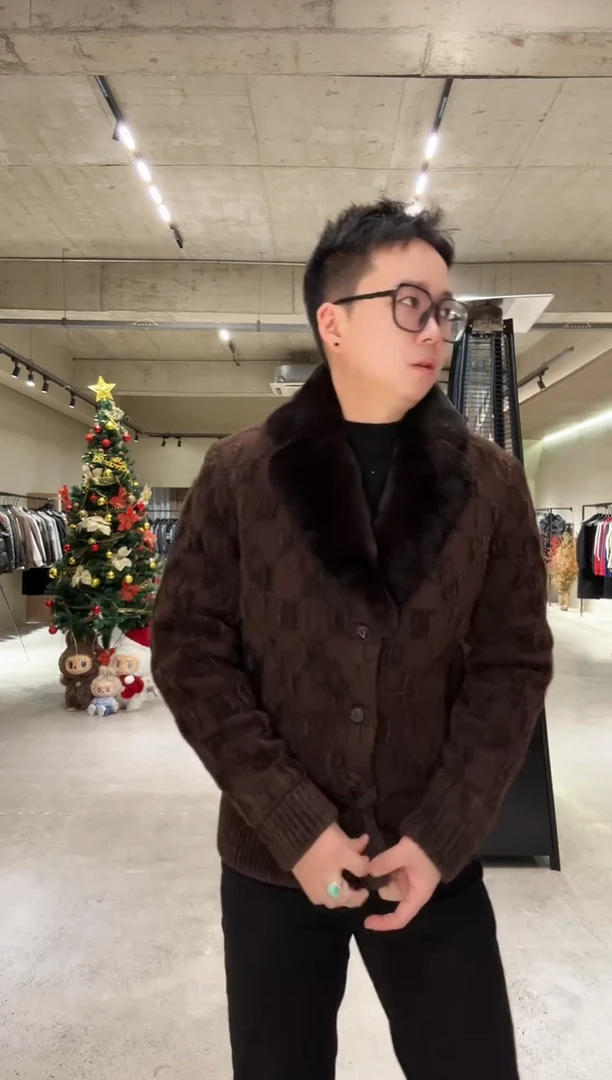 50码（125-140斤）青果领鹅绒夹克