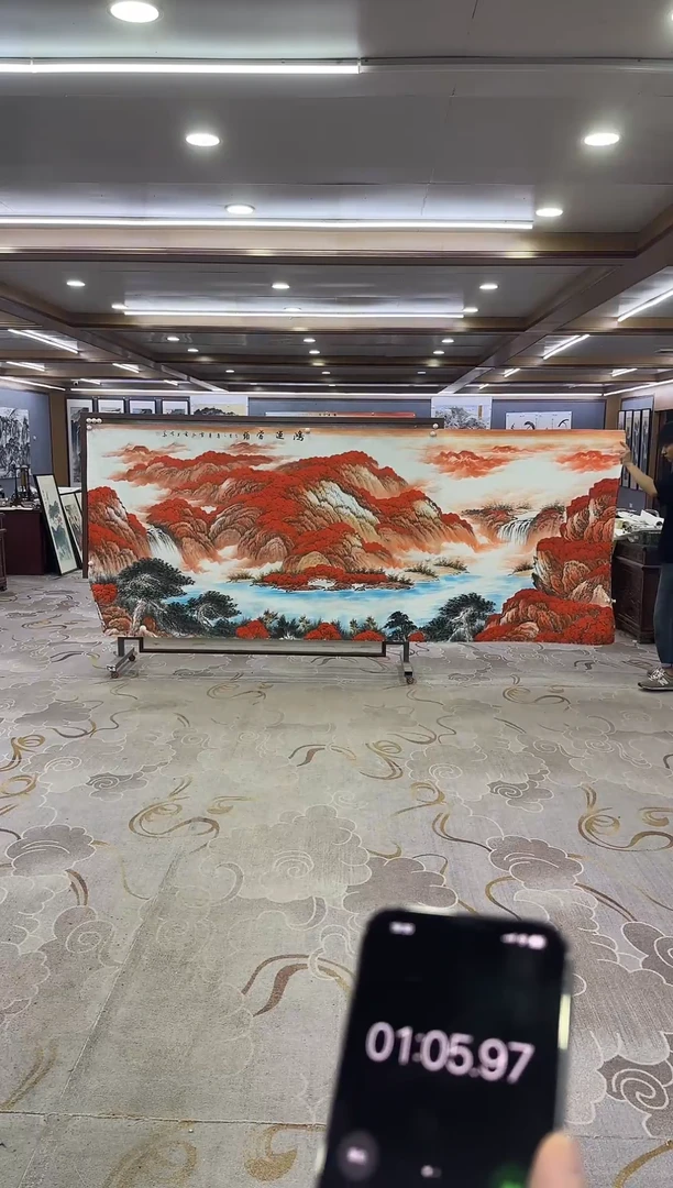 绘画绘画Y-刘雪红-大丈二-山水画