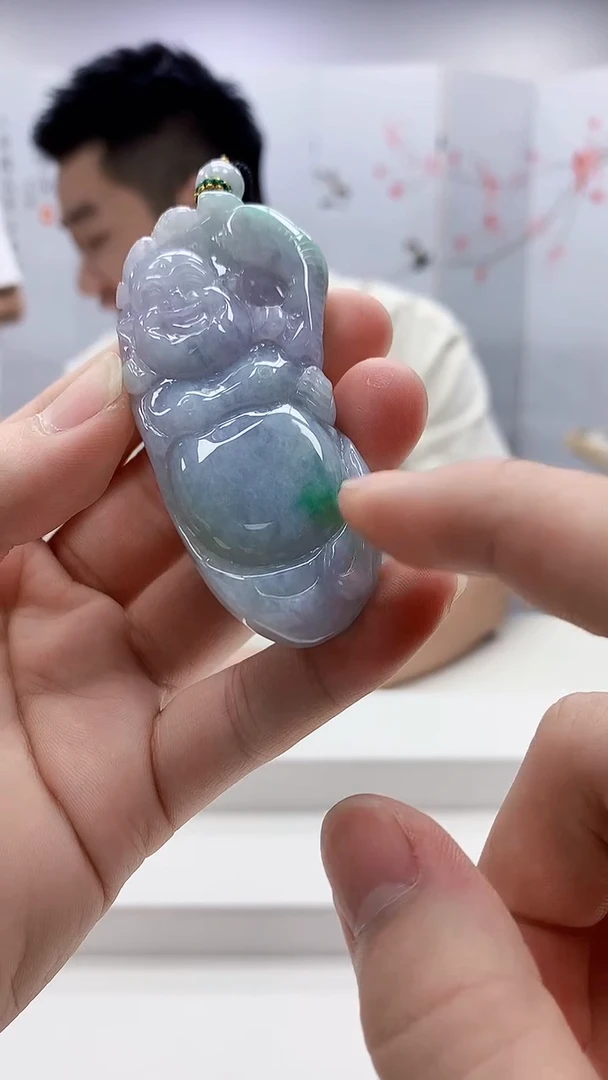 翡翠未镶嵌颈饰5028bb-jj挂件5