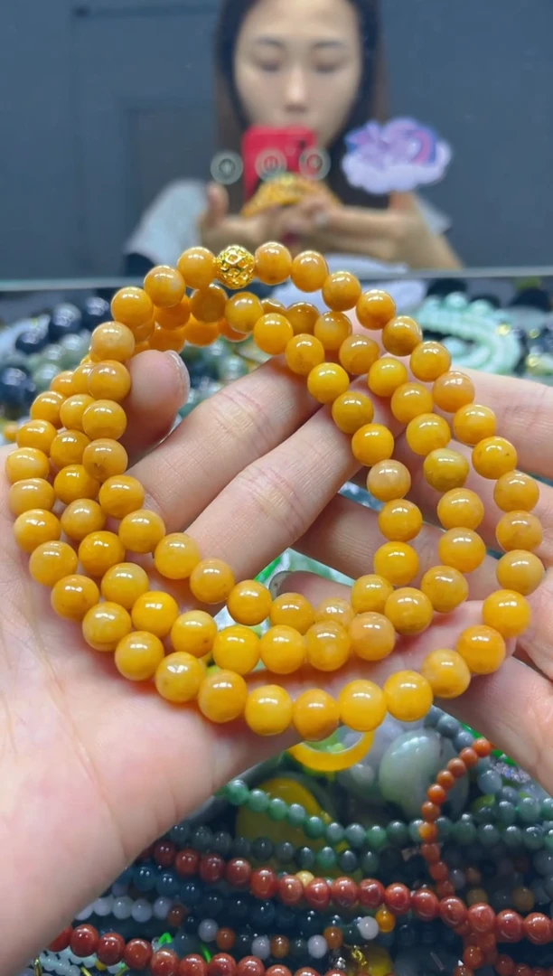 颈饰未镶嵌翡翠8MM/E/翡翠A货，一件也是批发价
