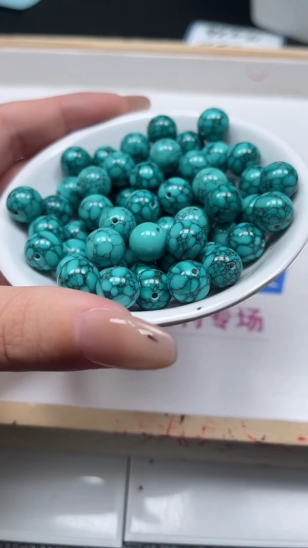 未镶嵌玛瑙手饰D381 乌兰花绿淞10mm3颗8.8元