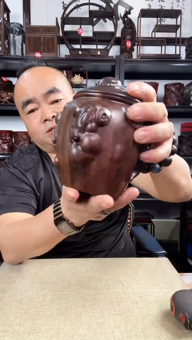 木新款茶叶罐老李红木工艺品