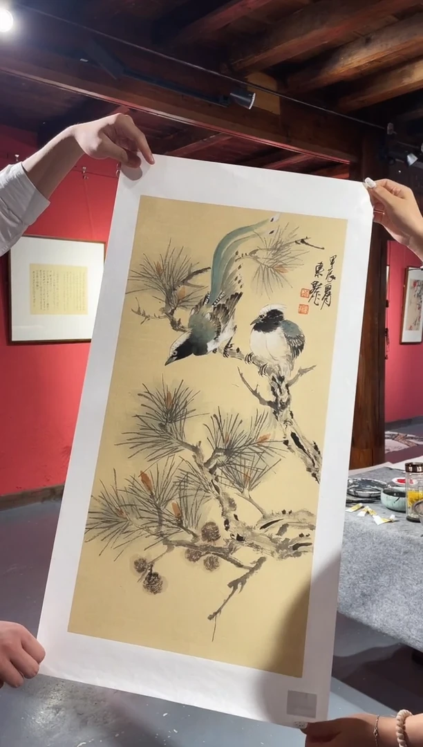 国画Y-吴东魁老师绘画原作-2平尺（带荣宝斋宁波证书）