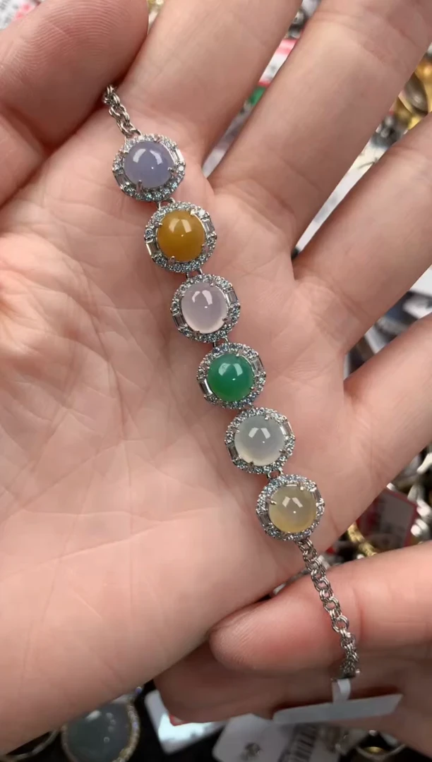 银S925镶嵌戒指翡翠333----7