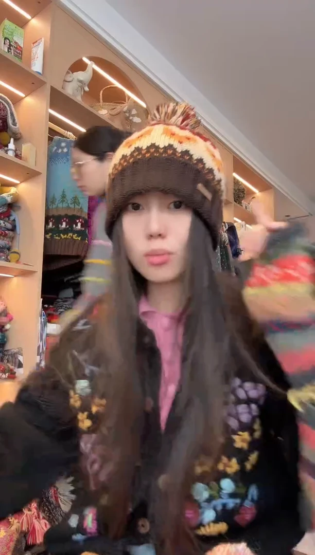 羊毛咖色狐狸帽