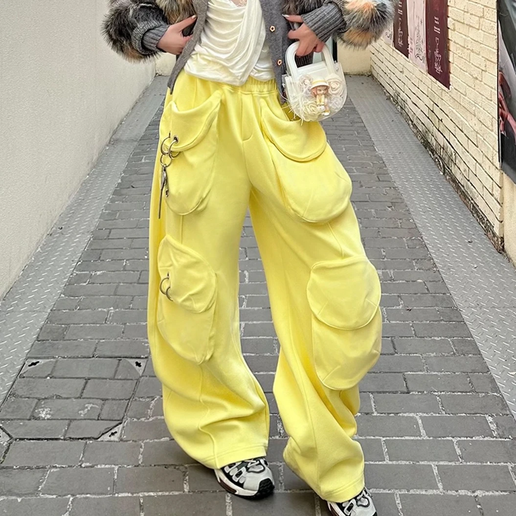 河岸家买手店设计师CHEERi UPi经典工装四袋休闲卫裤兜兜裤25春夏