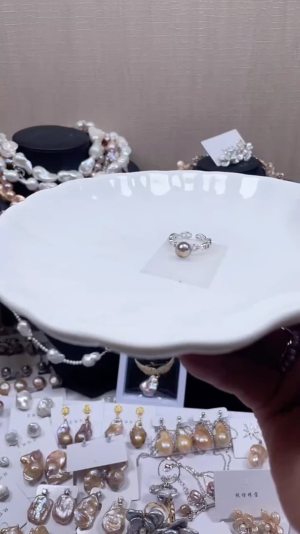 未镶嵌戒指淡水珍珠【纯恬饰品】