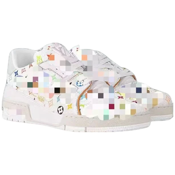 2025新款白三彩X003潮流春秋季真皮板鞋休闲时尚百搭女款透气女鞋