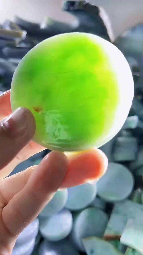 翡翠裸石缅甸翡翠A货文1714