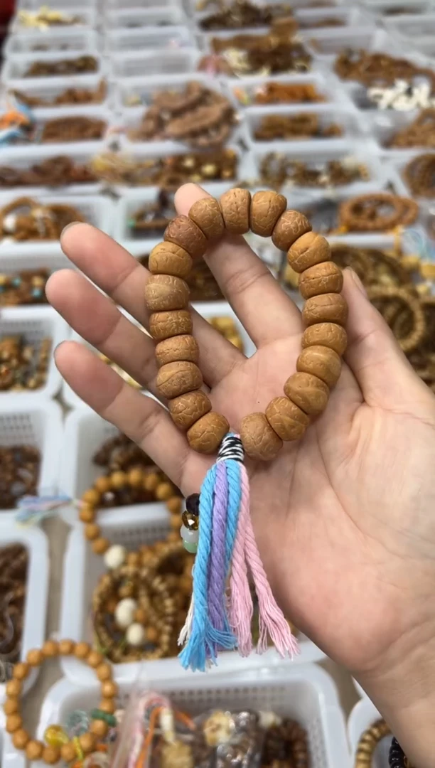 吊坠菩提根/象牙果凤眼菩提卡15mm左右厚切大肠 手持