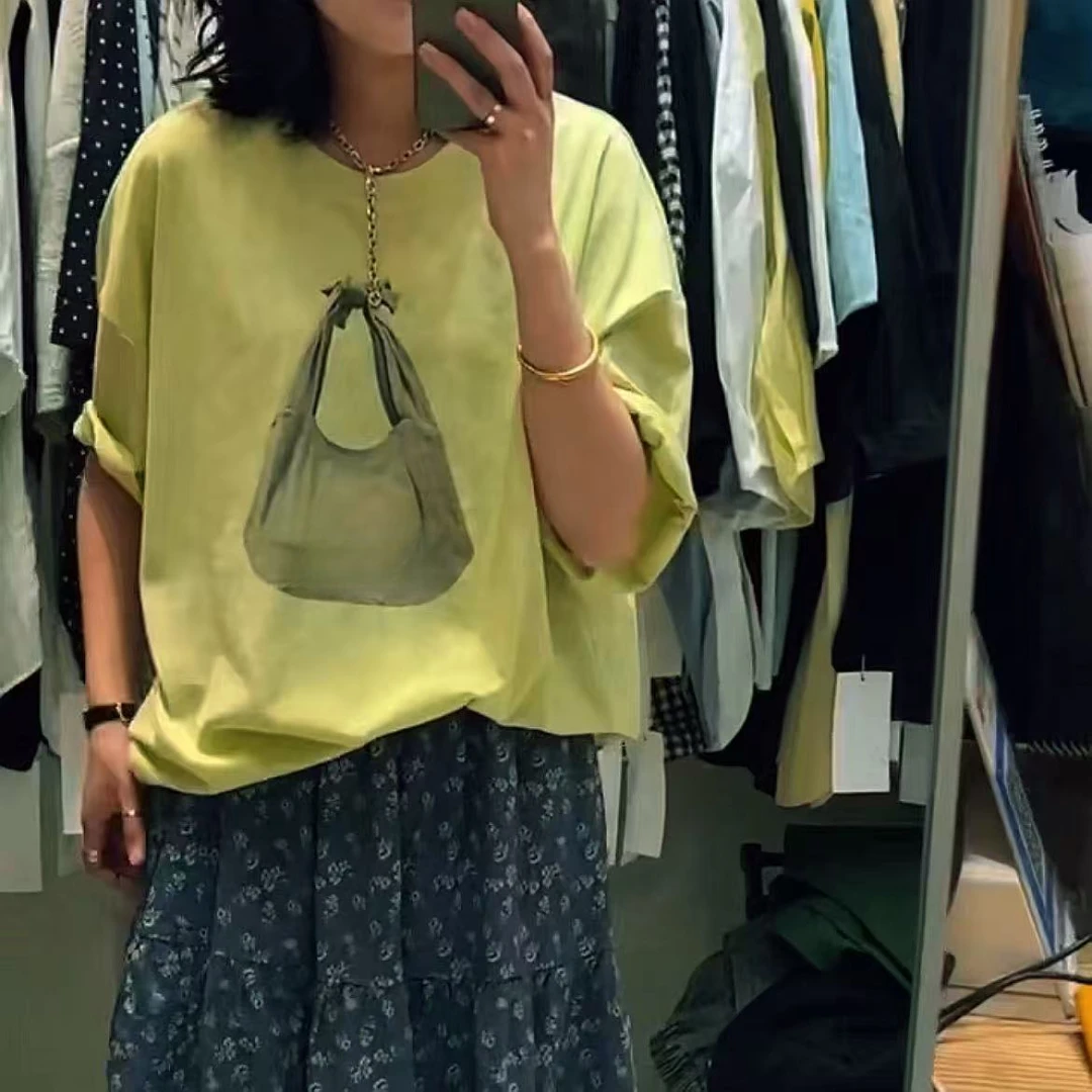 505018 韩版男童女童休闲舒适时尚洋气百搭手提包短袖