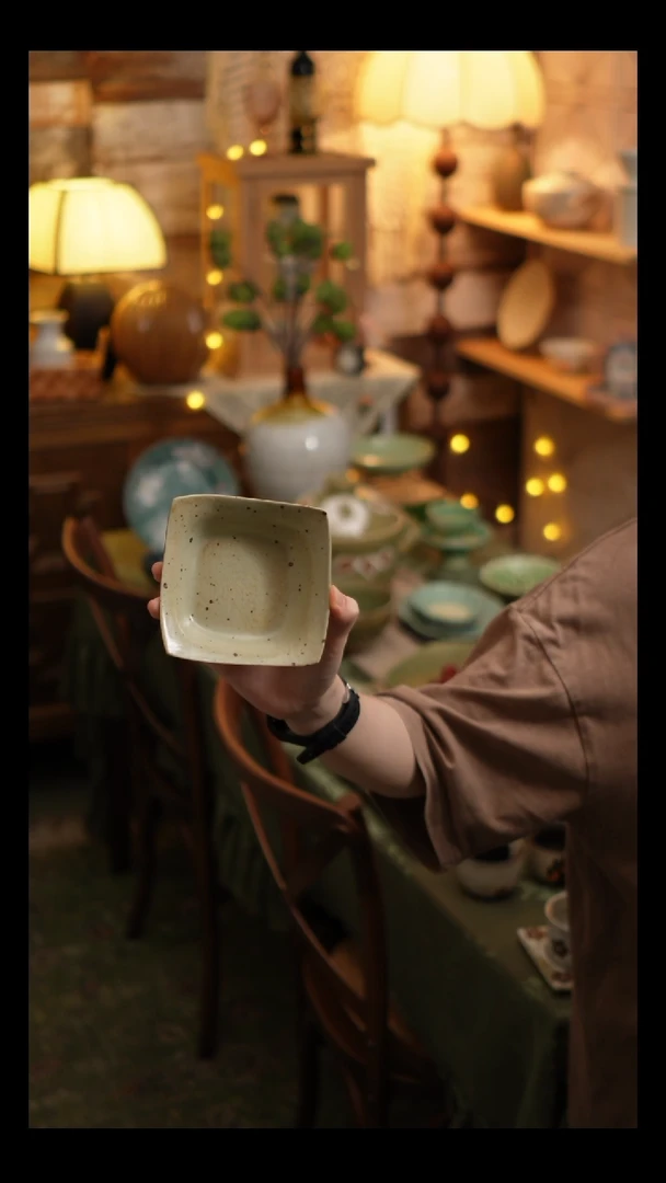 瓷片雾里工作室 蘸料碟1个