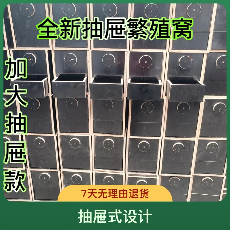 小型鹦鹉鸟繁殖箱虎皮牡丹鹦鹉抽屉繁殖窝鸟窝繁殖箱颜色随机发