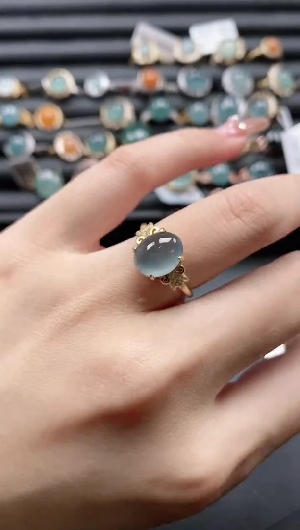 【闪购商品】翡翠戒指银S925镶嵌11111