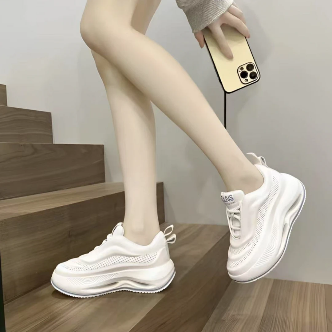 【查理女神】春夏时尚百搭情侣潮鞋韩版太空鞋厚底软底运动鞋透气