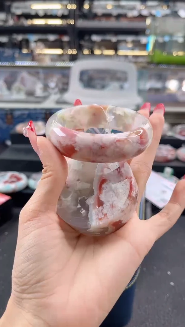 未镶嵌手镯石英质玉圈口 （赠品镯心）