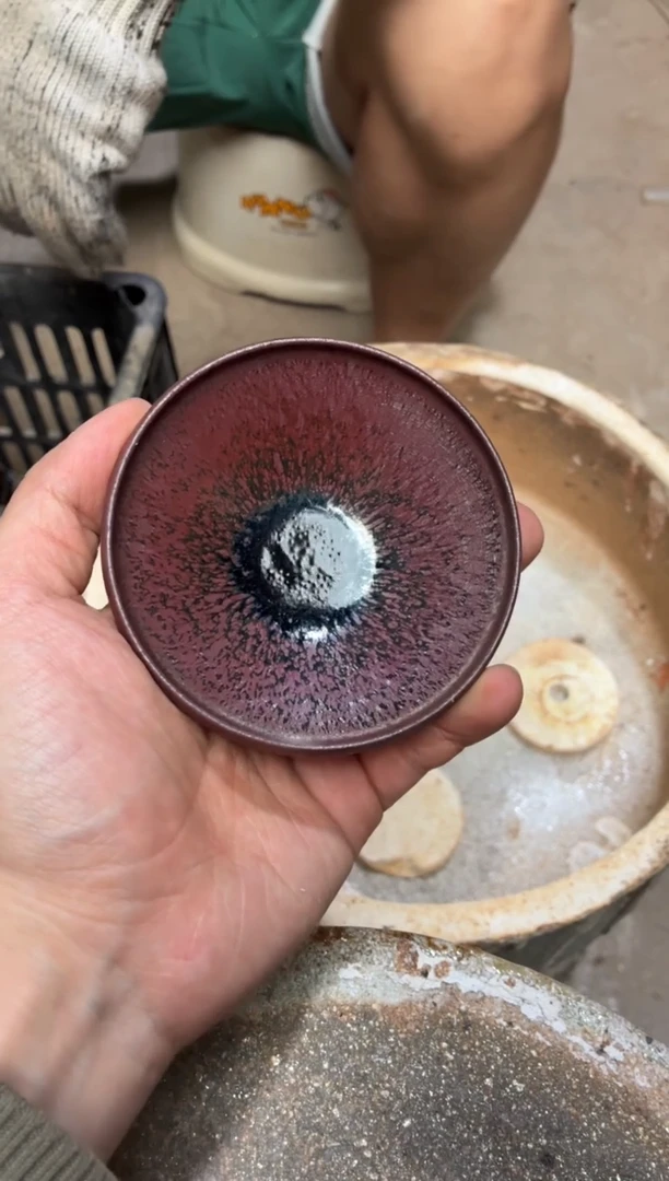 茶盏真柴烧建盏换点柴火