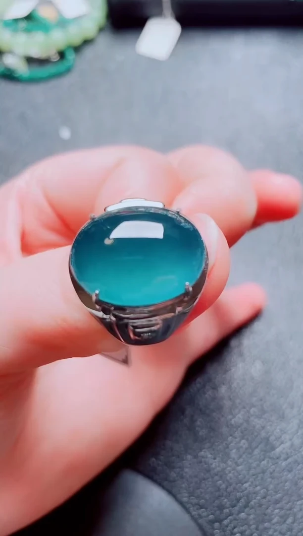 银S925镶嵌戒指翡翠1111