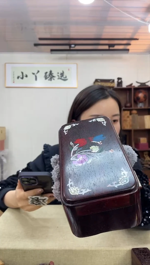 乌木类用*强874小叶紫檀螺钿盒子木木木
