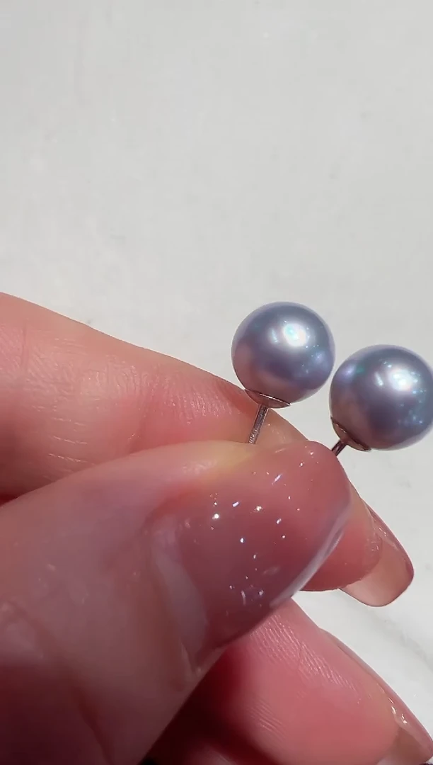 【闪购商品】海水珍珠耳饰18K金镶嵌珍珠耳钉