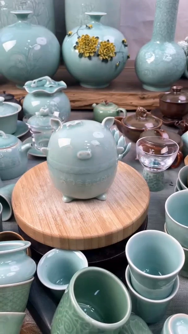 【闪购商品】特价 微瑕 慧仙青瓷