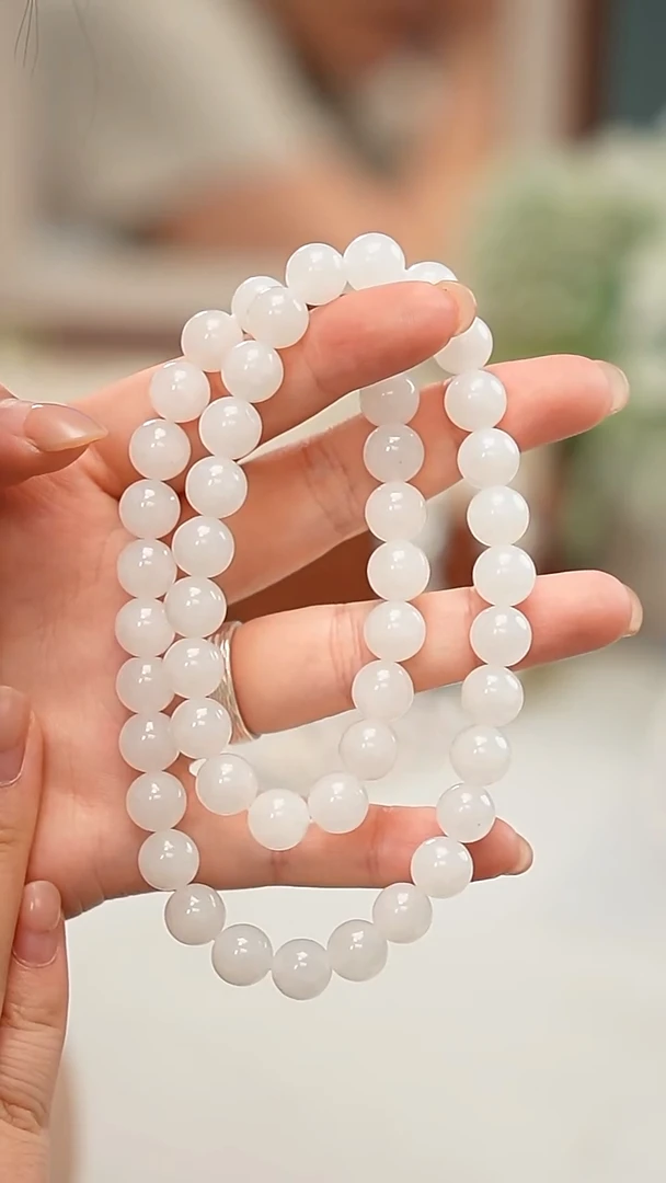 和田玉（白玉）合金颈饰项链