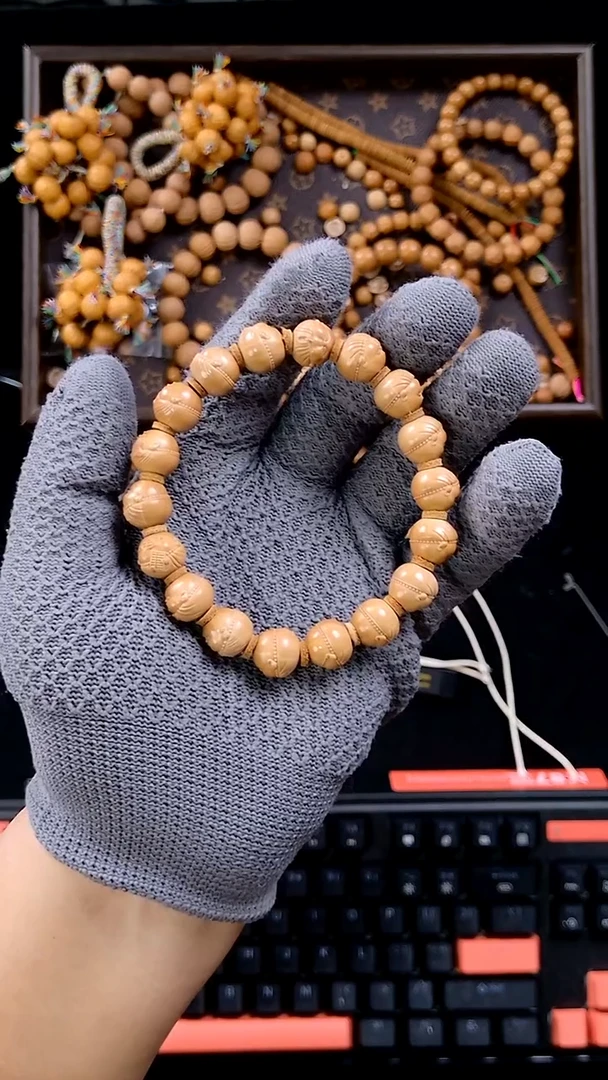 手串猴头核桃拿**牙龙颜料小佛13