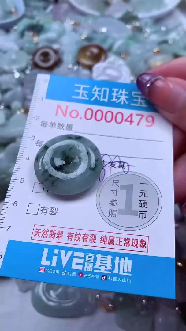 翡翠未镶嵌吊坠(不含链)479