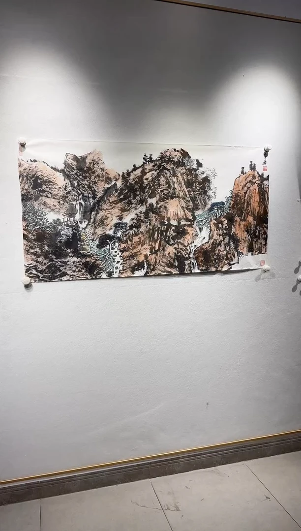 国画y天津人美-李庚8平尺山水作品