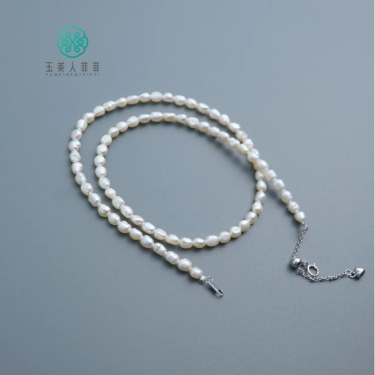 石惑珠宝%珍珠项链约3mm+