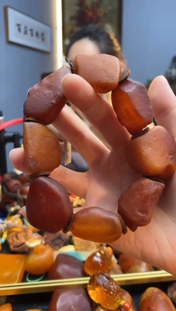 手链琥珀未镶嵌手串