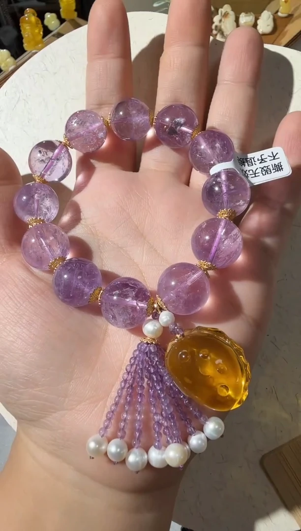 【闪购商品】琥珀手链未镶嵌琥珀水晶手链