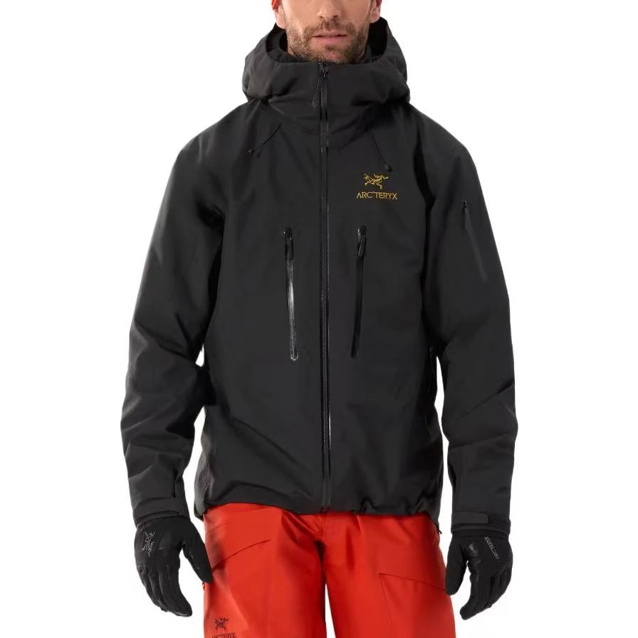 ARC'TERYX/始祖鸟第8代阿尔法SV黑金抗暴风雪硬壳冲锋衣 男女同款