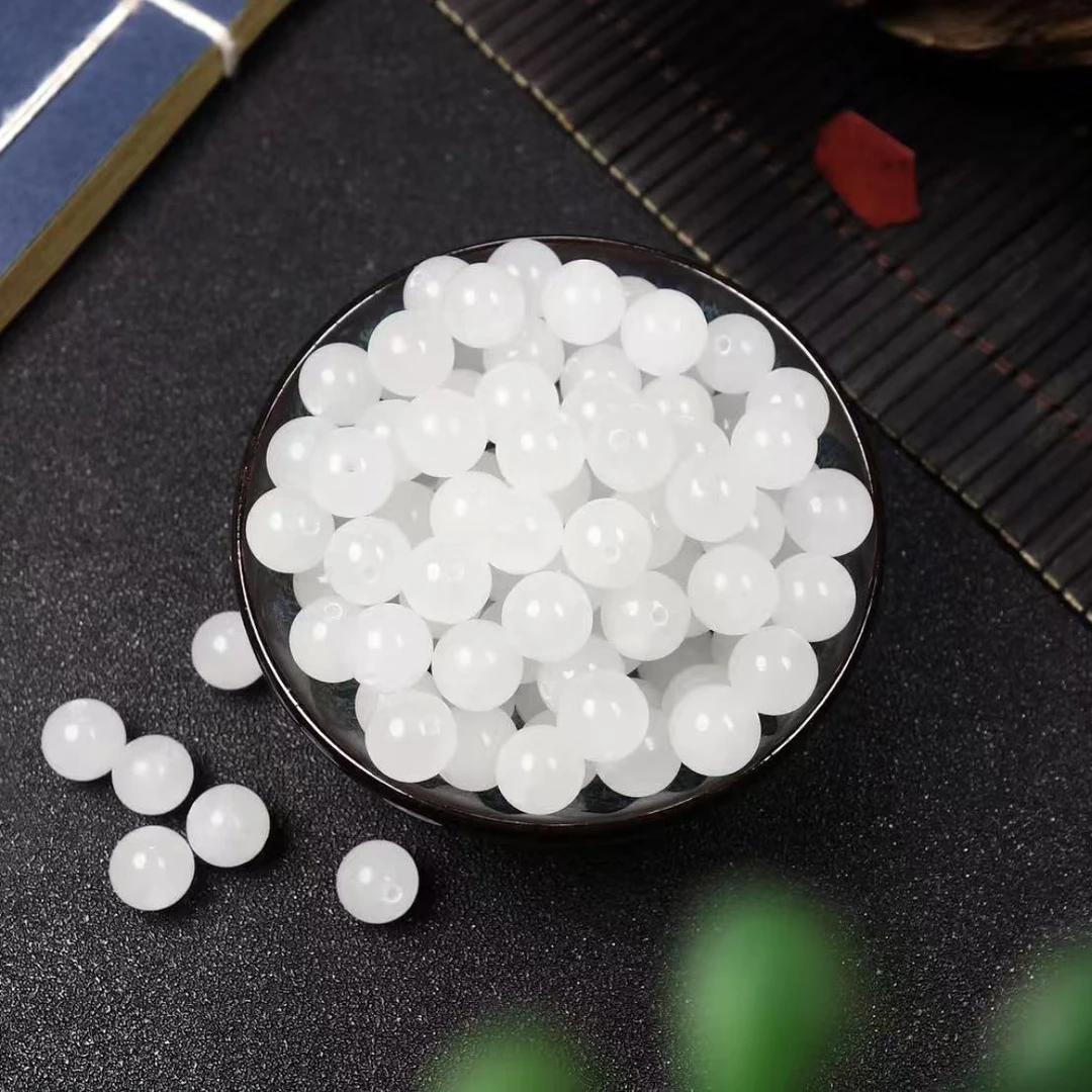 精品珠宝天然金丝玉散珠手工手串项链珠子定制DIY