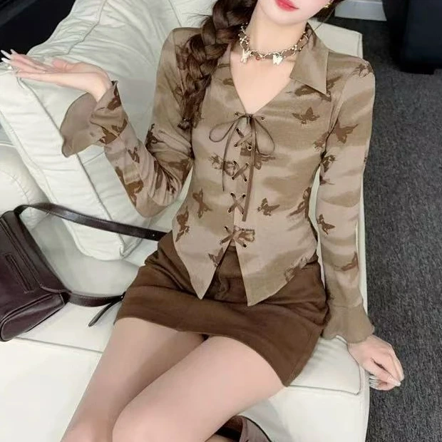 【龙哥专属】D5F30631B 春季新款时尚百搭休闲气质女士套装 2378