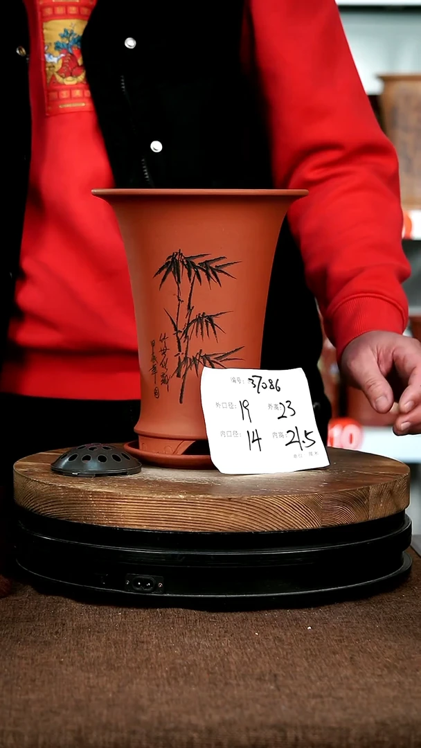 【闪购商品】紫砂花盆37086+z宜兴紫砂花盆