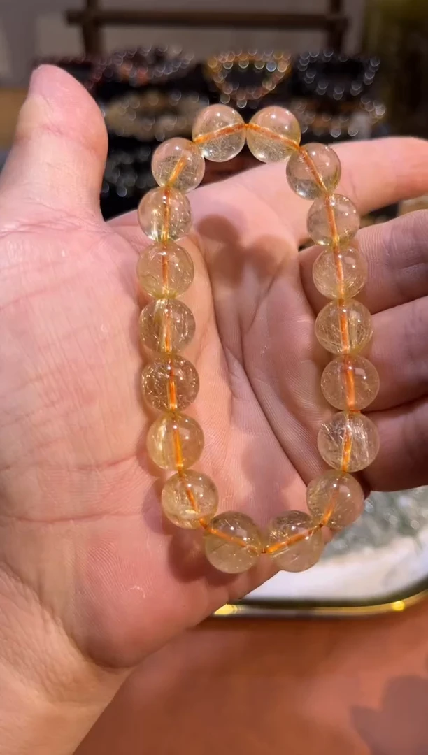 未镶嵌手串水晶SJ-205金发晶