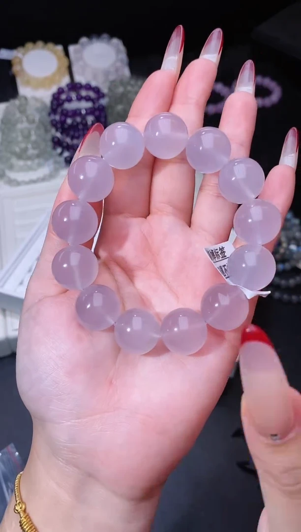 【闪购商品】萤石手链未镶嵌115.33奶葡萄萤石手串 多样性发其一