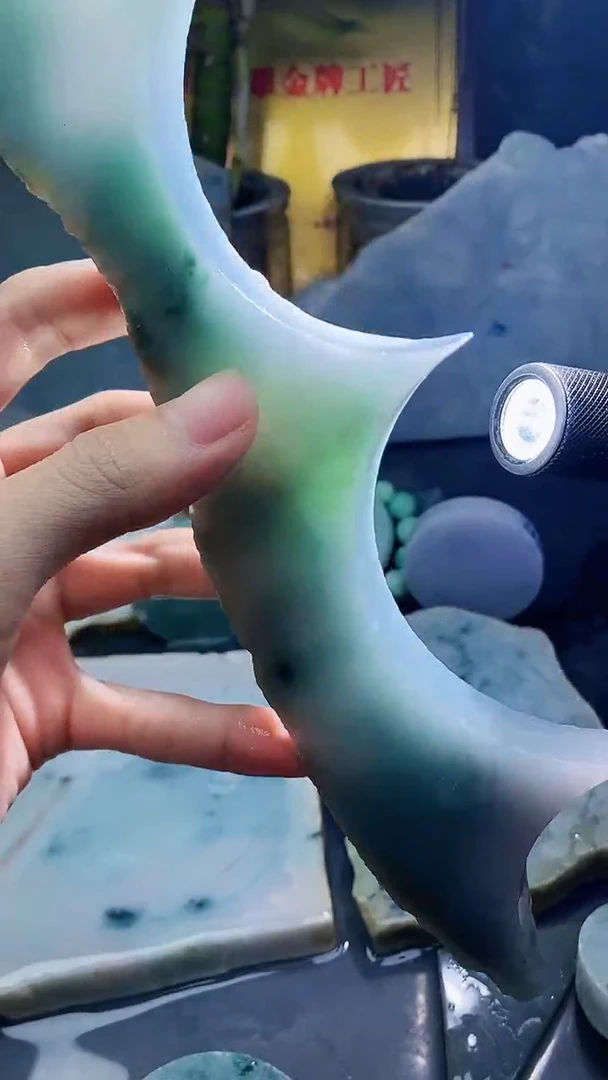 未镶嵌挂件翡翠小雨55