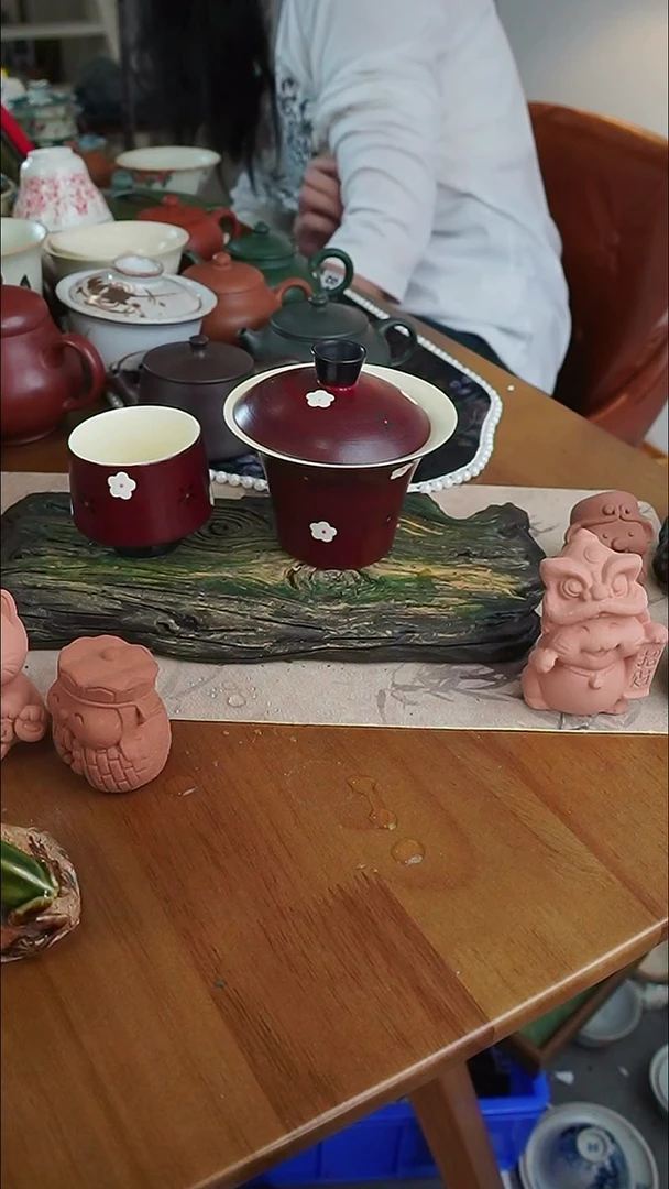 【茶瓷物语】山楂红盖碗