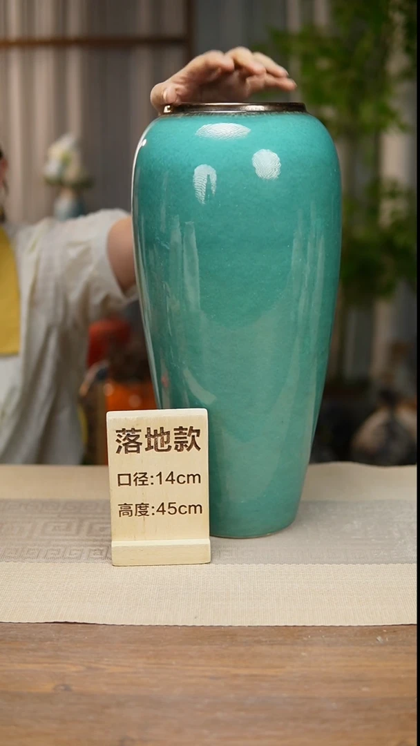花器绿苹果落地高45cm