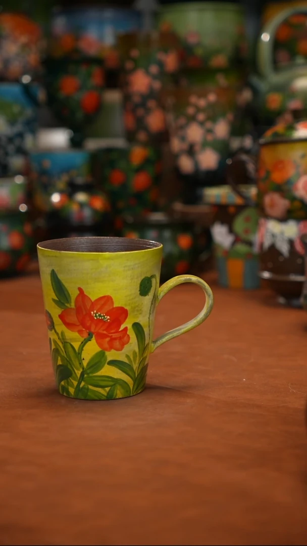 紫砂油画手绘釉下彩