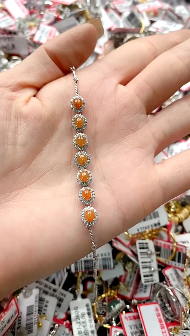 【闪购商品】翡翠戒指银S925镶嵌88888888    9