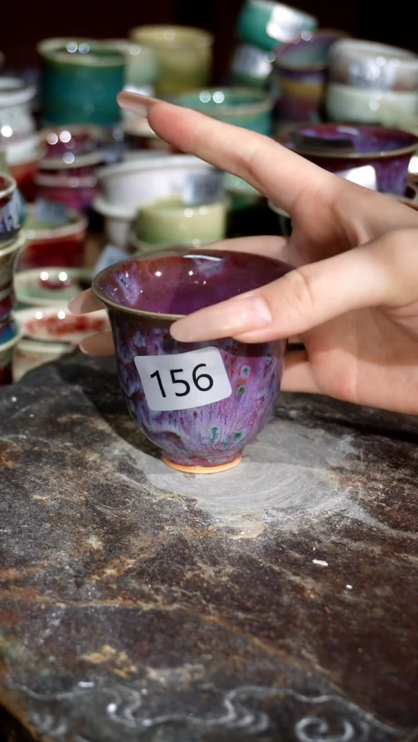 摆件精品窑变钧瓷茶器