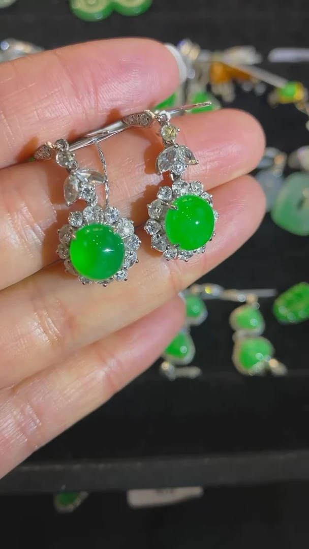 【闪购商品】翡翠颈饰未镶嵌耳环