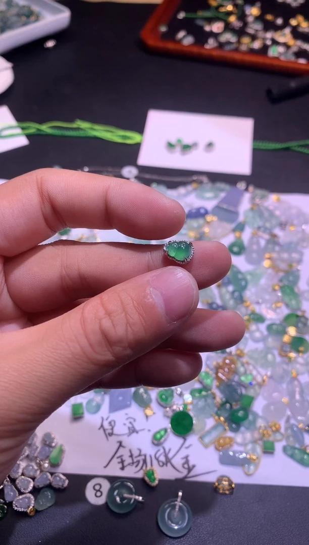 【闪购商品】翡翠吊坠(不含链)银S925镶嵌1